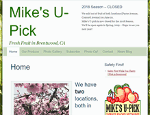 Tablet Screenshot of mikesupick.com